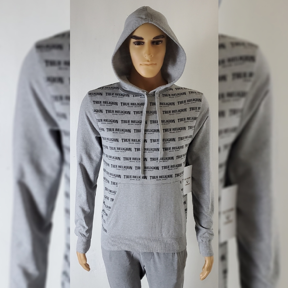 TRUE RELIGION LOUNGEWEAR HODDIE MENS - Picture 1 of 12